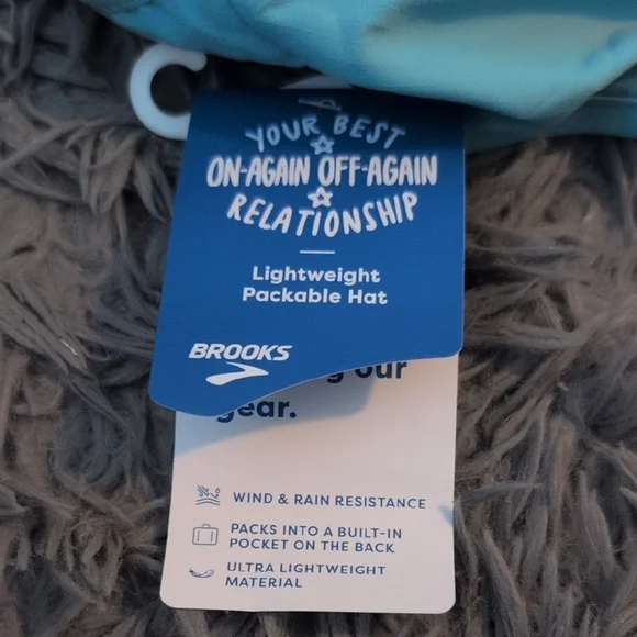 Brooks Running Lightweight Packable Hat OS blue - Picture 2 of 3